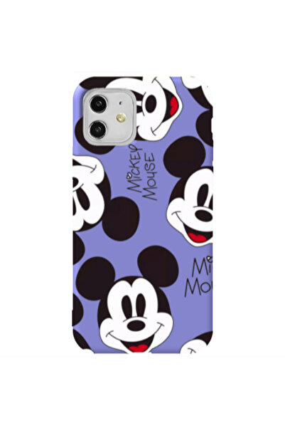 Other Apple iPhone 11 Mickey Mouse Purple Colored Silicone TPU Θήκη