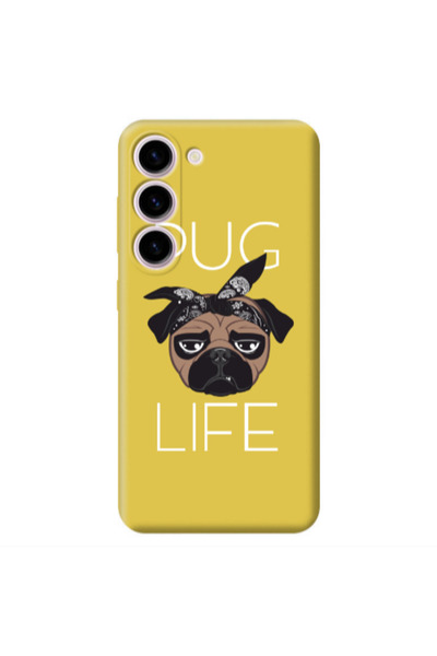 Other Samsung S23 Pug Life Yellow Colored Silicone TPU Θήκη