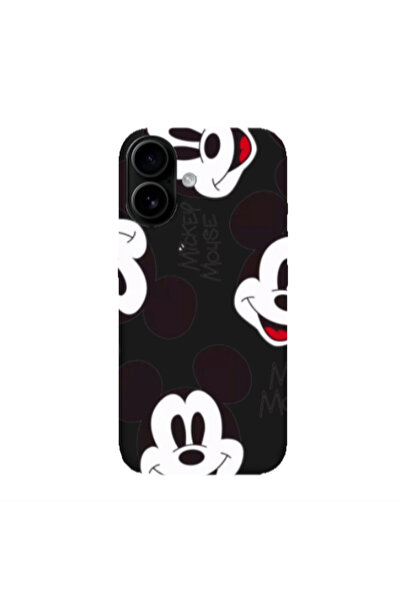 Other Apple Iphone 16 Mickey Mouse Black Colored Silicone TPU Θήκη