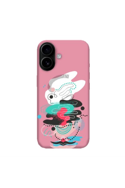 Other Apple Iphone 16 plus Abstract 50 Pink Colored Silicone TPU Θήκη