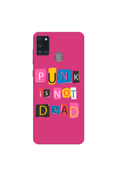 Other Samsung A21S Punk is not Dead Fuchsia Colored Silicone TPU Θήκη