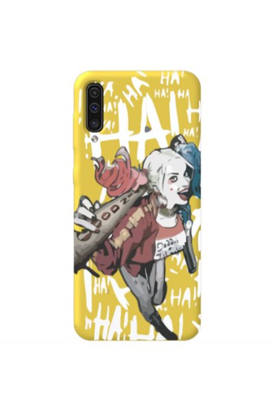 Other Samsung A70 Ha Ha Ha Yellow Colored Silicone TPU Θήκη