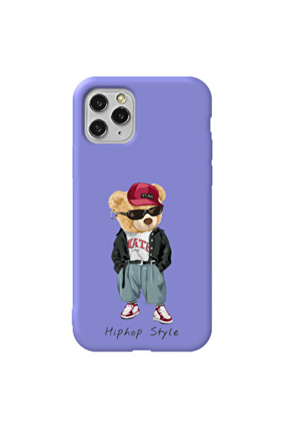 Other Apple iPhone 11 Pro Hip hop style Purple Colored Silicone TPU Θήκη