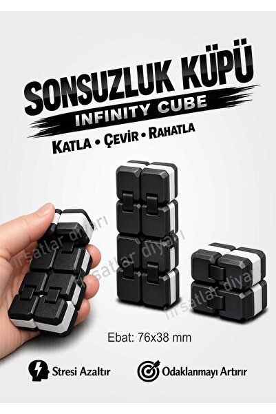 fırsatlar diyarı Sonsuzluk Küpü - Stres Küpü - Katlaç - İnfinity Küp - 1 Adet