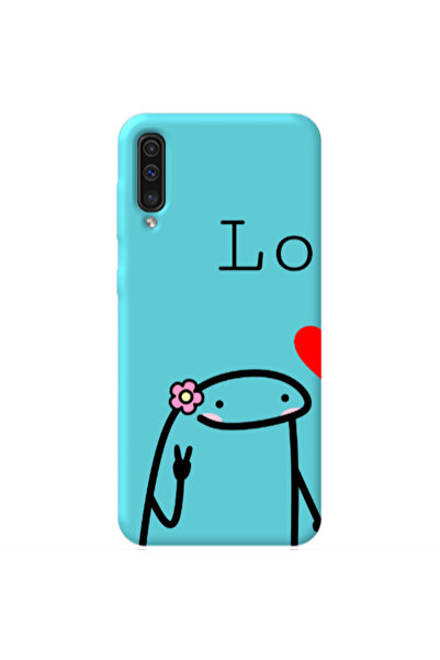 Other Samsung A70 Love 1 Turquoise Colored Silicone TPU Θήκη