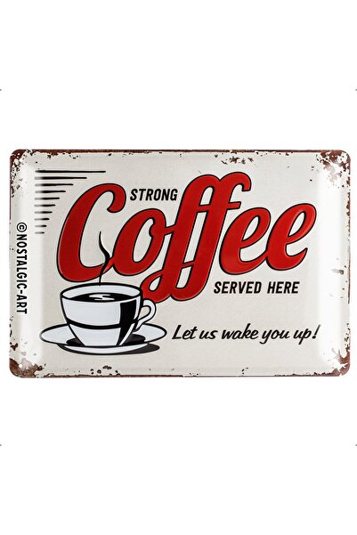 Nostalgic Art Nostalgic-Art 22249 USA – Strong Coffee Served HERE, metal levh...