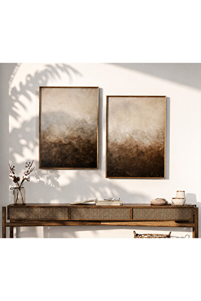 lawhat This Abstract Painting Captures a Sense of Tranquility and Warmth thro...