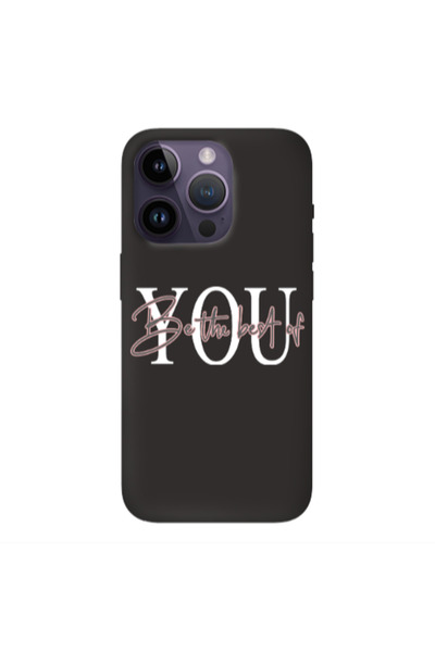 Other Apple iPhone 14 Pro Max Be the best of Black Colored Silicone TPU Θήκη