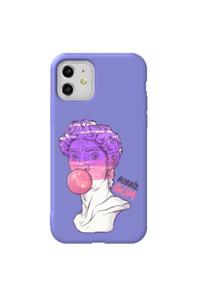 Other Apple iPhone 11 Pin Bubble Purple Colored Silicone TPU Θήκη