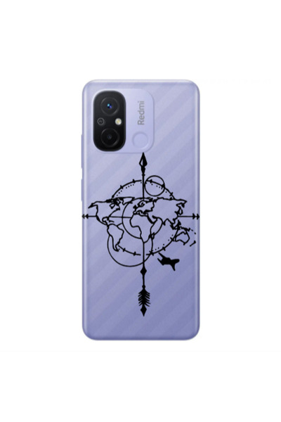 Other Xiaomi Redmi 12C Old Map Transparent Silicone TPU Θήκη