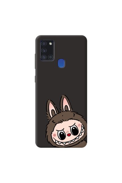 Other Samsung A21S Labubu7 Black Colored Silicone TPU Θήκη