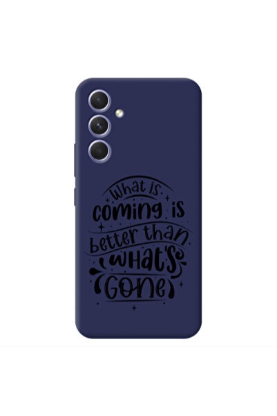 Other Samsung A54 What is coming Dark blue Colored Silicone TPU Θήκη