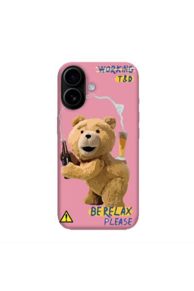 Other Apple Iphone 16 plus Be Relax Pink Colored Silicone TPU Θήκη