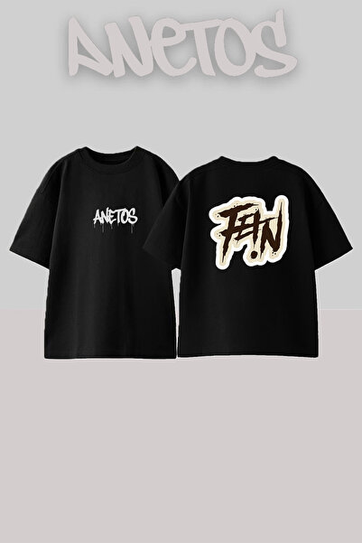 Anetos FEIN Graffiti Design T-shirt sa štampanim dizajnom, unisex, oversize, ...