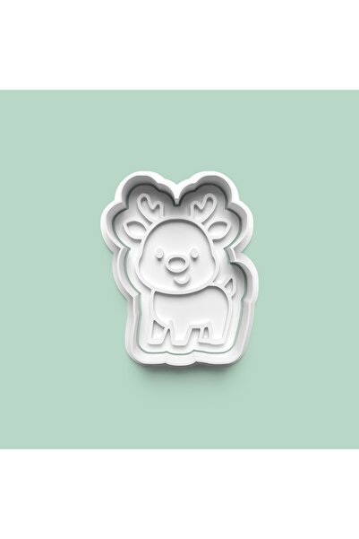 AKTASTORE Cute Deer Figure Cookie Mold and Sugar Dough Mold 0977-2