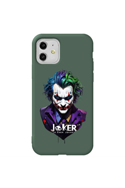 Other Apple iPhone 11 Le amer Joker Dark Green Colored Silicone TPU Θήκη