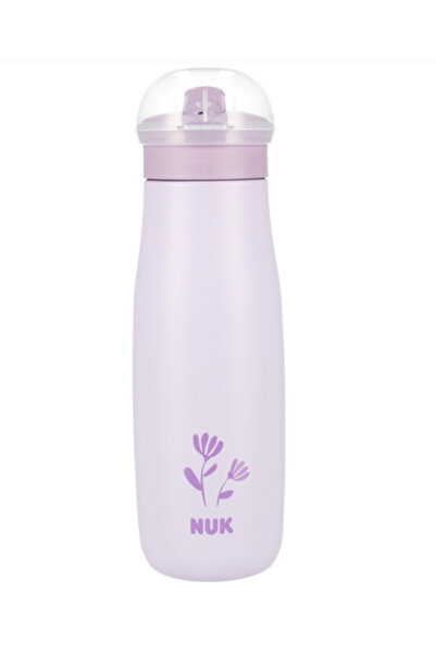 Nuk | Mini-Me Flip Παγουράκι από Ανοξείδωτο Ατσάλι με Ρύγχος 12m+ Ροζ | 500ml