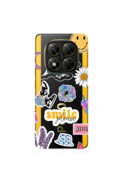Other Xiaomi Poco X7 Smile Moon Transparent Silicone TPU Θήκη