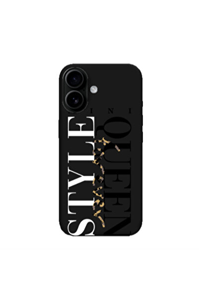 Other Apple Iphone 16 Mini Quen Forever Black Colored Silicone TPU Θήκη