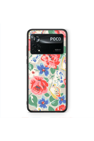 Other Xiaomi Poco X4 Pro Lady roses Black Glossy Θήκη
