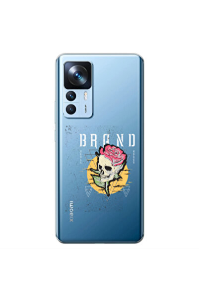 Other Xiaomi Mi 12T Skull Roses Transparent Silicone TPU Θήκη