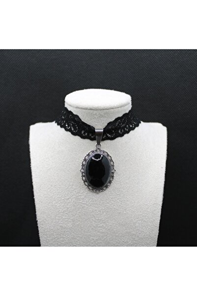 Gotik / Vintage Dantel Choker (El Yapımı)