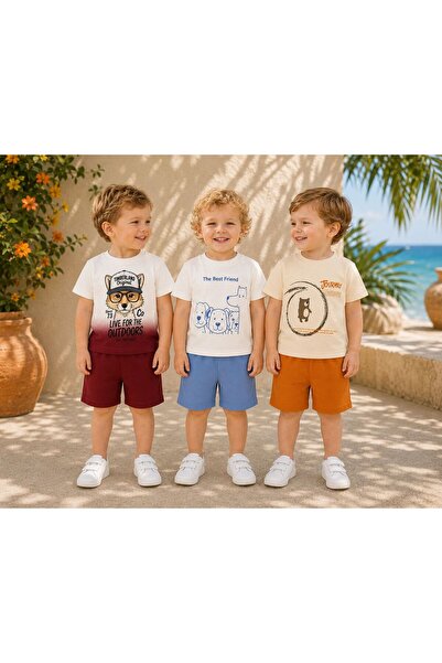 DimpleBaby Baby Boy Summer Shorts Set Cotton 6-24 Months