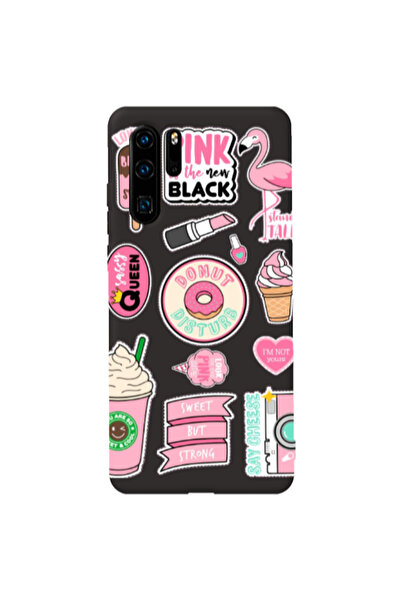 Other Huawei P30 Pro Donut disturb Black Colored Silicone TPU Θήκη