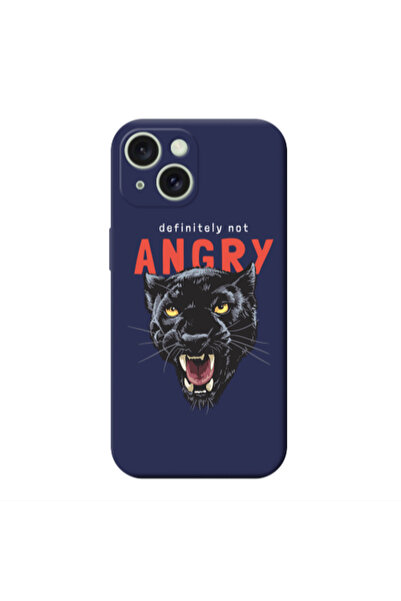 Other Apple iPhone 15 Plus Pointed teeth Dark blue Colored Silicone TPU Θήκη