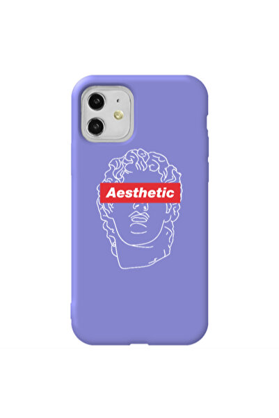 Other Apple iPhone 11 Aesthetic Purple Colored Silicone TPU Θήκη