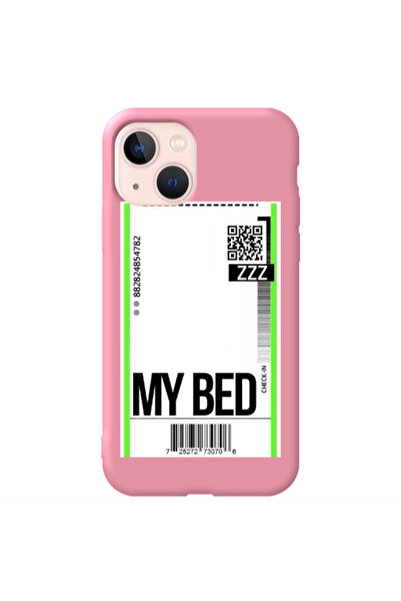 Other Apple iPhone 13 My Bed ZZZ Pink Colored Silicone TPU Θήκη