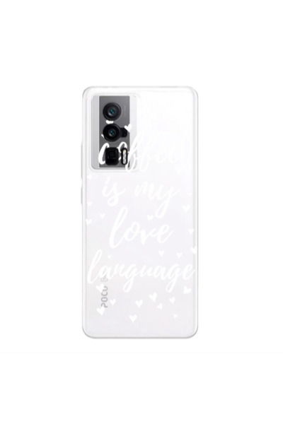 Other Xiaomi Poco F5 Pro Coffe is my love language Transparent Silicone TPU Θήκη