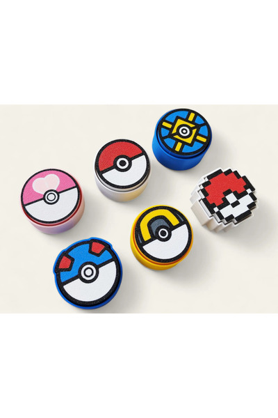 Helis Craft Pokeball Mechanical Keyboard Switch Stress Toy Keychain - 6 Diffe...