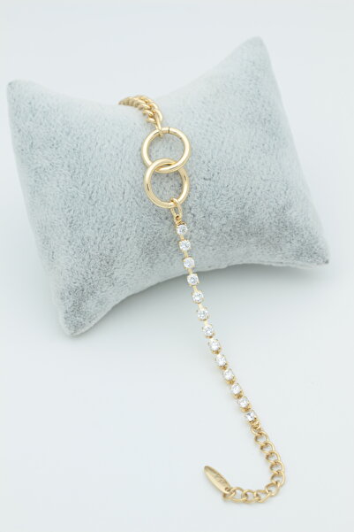 XUPING JEWELRY Style Pearl/Xuping Jewelry Two Ring Interlocking Model Bracelet