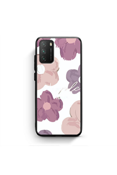 Other Xiaomi Poco M3 Flowers 2 Black Glossy Θήκη