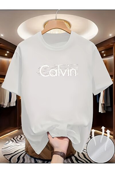 45 BPM Line Letter Print Short Sleeve Men'S Easy Casual Basic T-Shirt