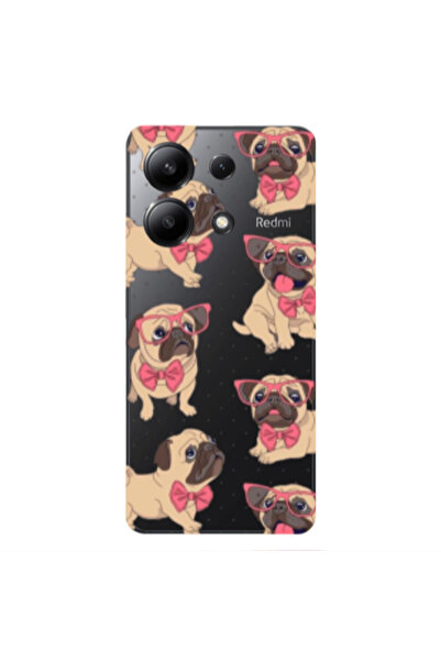 Other Xiaomi Redmi Note 13 4G Dog Spectacled Transparent Silicone TPU Θήκη