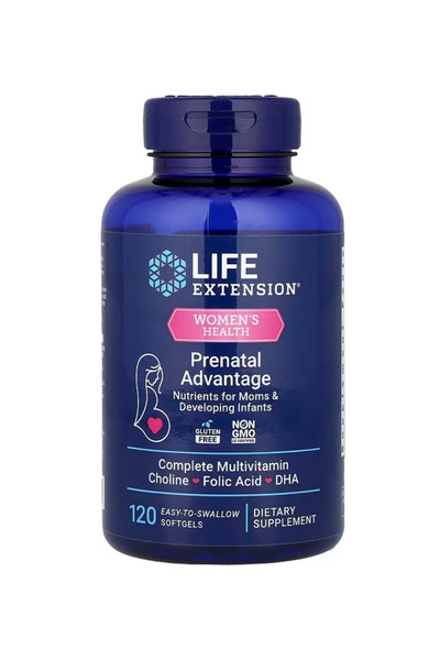 Life Extension Supplements Prenatal Advantage, Women’s multivitamin, Baby Sup...