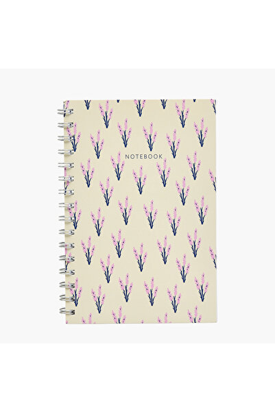 Lifestyle Floral Notebook with Spiral Binding