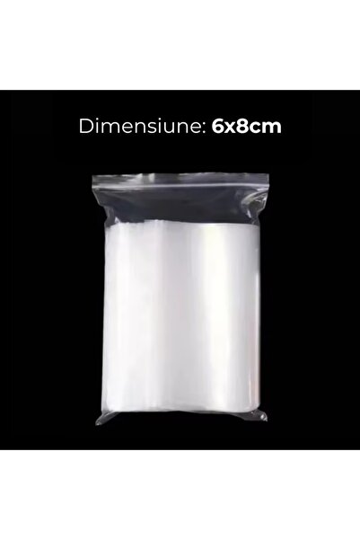 MC Micostore Punga ziplock, 6x8cm, 10 microni, plastic transparent, set 500 buc