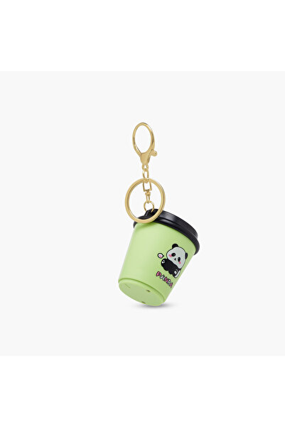 Lifestyle Keyring with Panda Tea Cup Accent