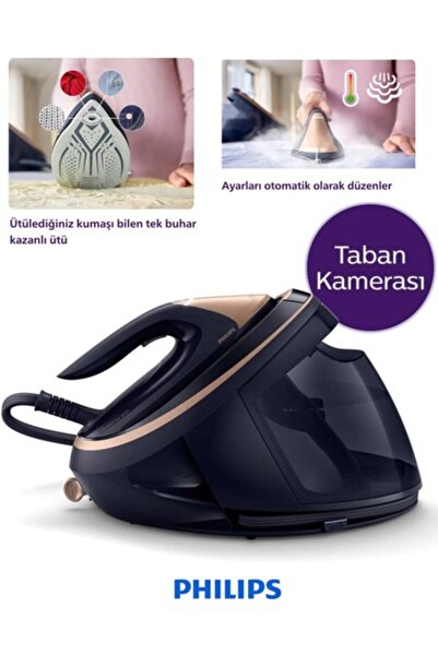 Philips 9 Bar Perfectcare 9000 Serisi Kumaş Tanıma Özellikli Taban Kameralı P...