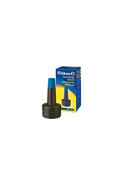 MC Micostore Μελάνι σφραγίδας, χωρίς λάδι, μπλε, 28ml, με σταγονόμετρο
