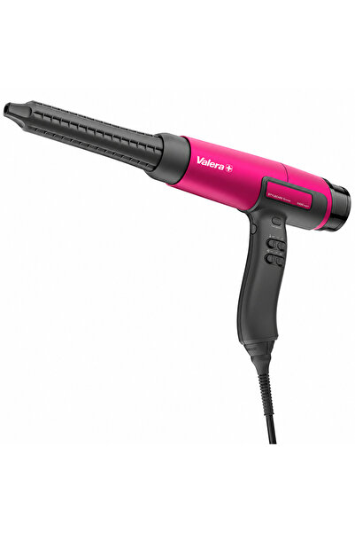 Valera Uscator de par profesional All-in-One, styling si uscare, StyleCare AI System 2400 W, Feon, 18 setari de temperatura/flux, 6 accesorii, manusa termorezistenta,67 dB(A), 295 g, roz/negru