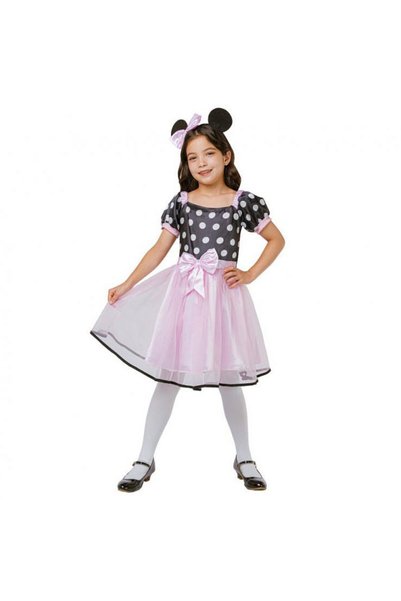 Godan Costum de carnaval Minnie Mouse roz pentru copii, 7-9 ani (120/130 cm)