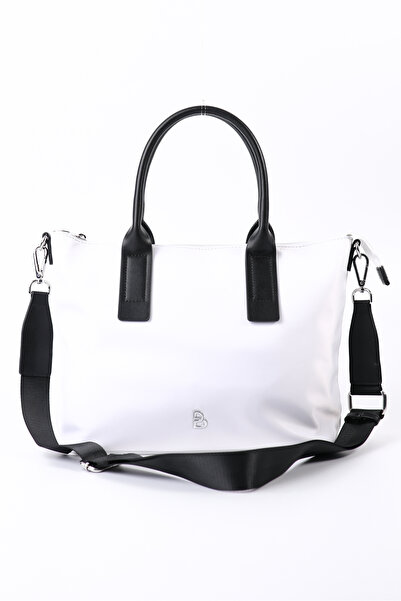 Bottier White Leather Handle Women's Shopper Bag - Cnt028