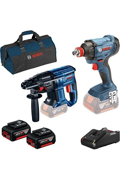 Bosch Gbh 180 + Gdx 180 + 2x Gba 18V 4.0AH Akü + Şarj Cihazı Set (0 615 990 M30)