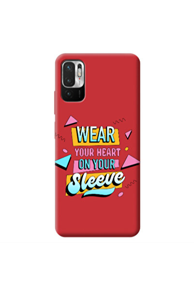 Other Xiaomi Redmi Note 10 Pro 5G Wear Your Heart Red Colored Silicone TPU Θήκη