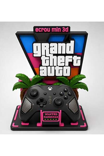 Ecrou min GTA 6 Ps5 XBOX kol standı (isme özel)