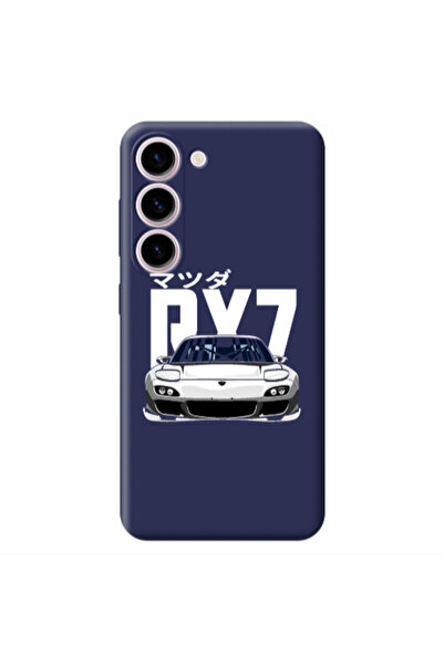 Other Samsung S23 Car Rx7 Dark Grey Colored Silicone TPU Θήκη